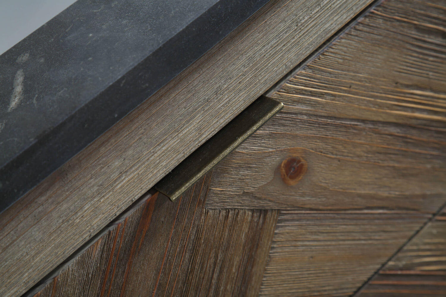 60" Wood Double Sink Vanity with Moonstone Top