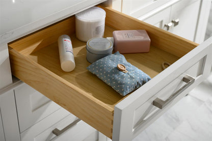 80" Double Sink Vanity Cabinet with Carrara White Quartz Countertop