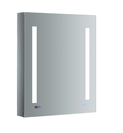 Tiempo 24" Wide x 30" Tall Bathroom Medicine Cabinet with LED Lighting