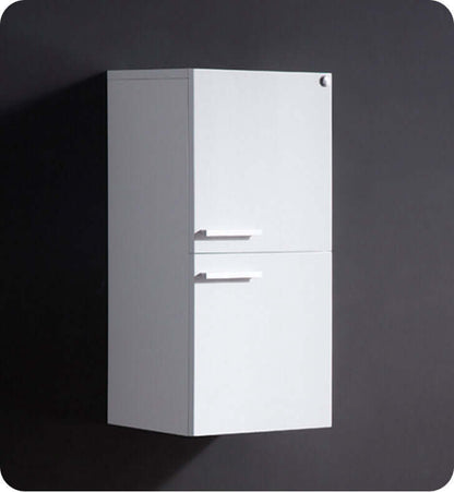 Bathroom Linen Side Cabinet with 2 Storage Areas