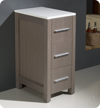 Torino 12" Bathroom Linen Side Cabinet