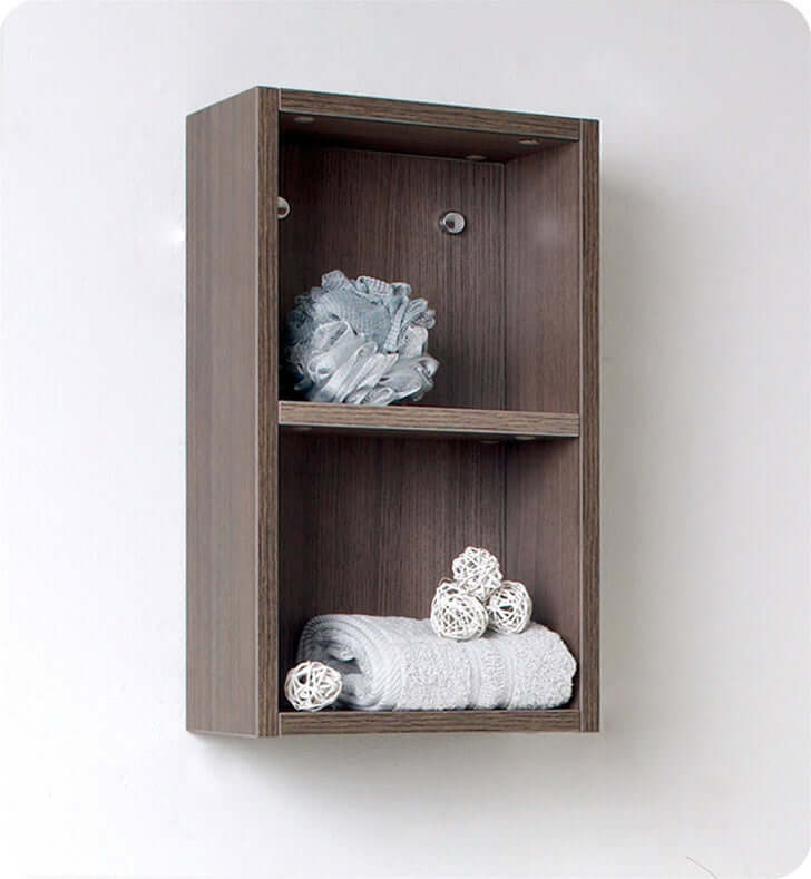 Bathroom Linen Side Cabinet with 2 Open Storage Areas