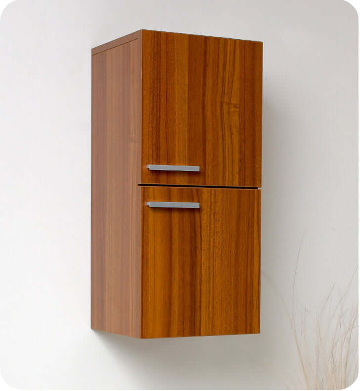 Bathroom Linen Side Cabinet with 2 Storage Areas