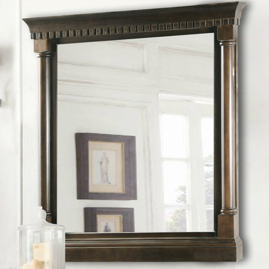 24" Antique Coffee Mirror