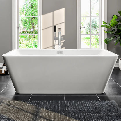 Eviva Eclipse 67 inch White Freestanding Bathtub