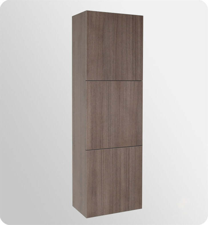 Bathroom Linen Side Cabinet with 3 Large Storage Areas