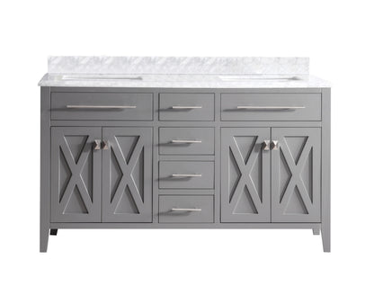 Wimbledon Collection 60" Double Sink Bathroom Vanity