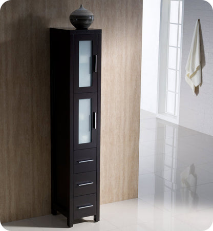 Torino Tall Bathroom Linen Side Cabinet