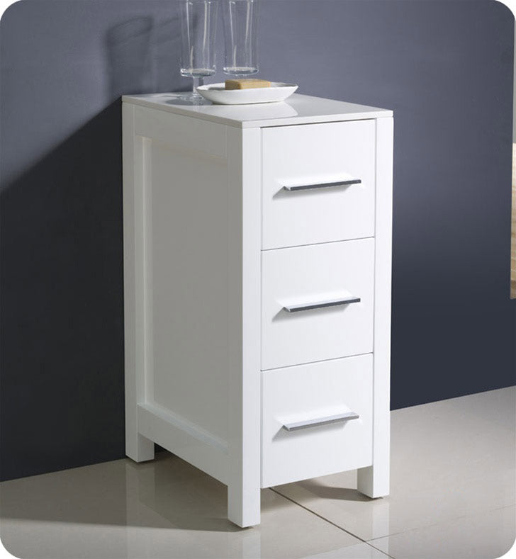 Torino 12" Bathroom Linen Side Cabinet