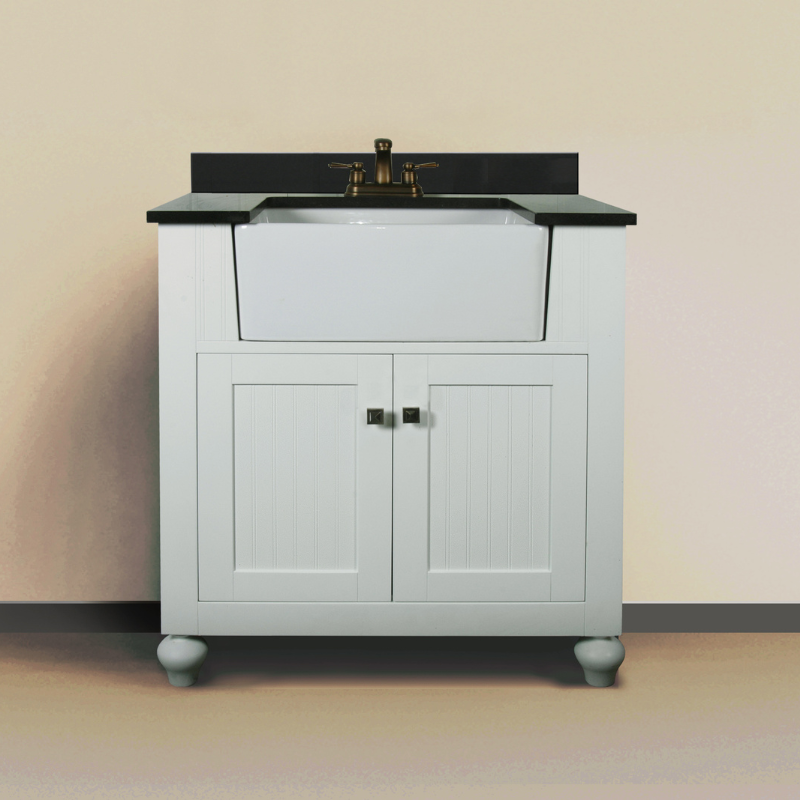 30" Single Sink Bathroom Vanity with Farmhouse Sink