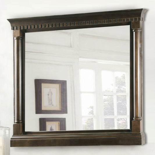 36" Antique Coffee Mirror