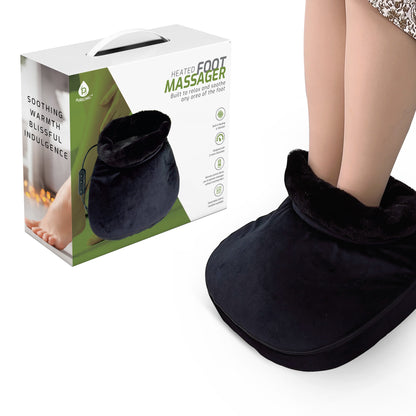 Heated Foot Massager with Remote Control, Folding Design, and Dual