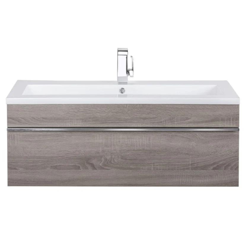 Trough 42" Wall Mount Modern Bathroom Vanity