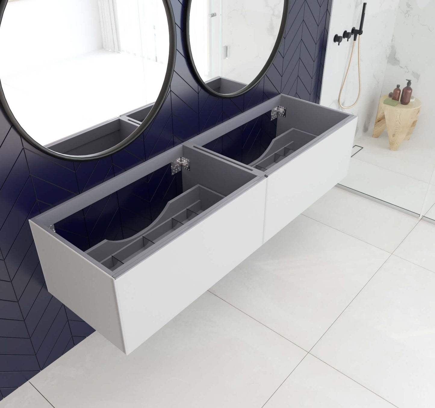 Vitri Collection 72" Double Sink Vanity