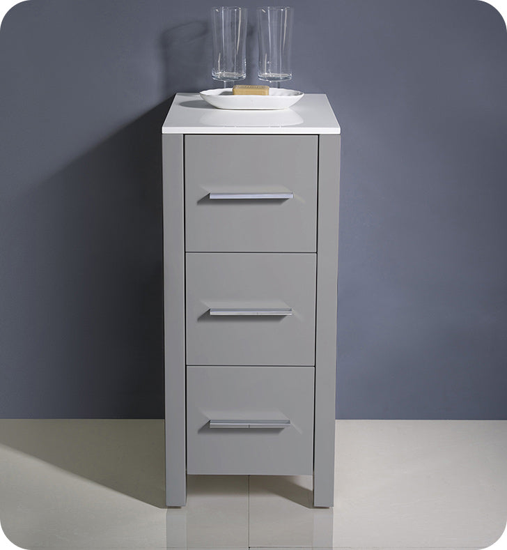 Torino 12" Bathroom Linen Side Cabinet