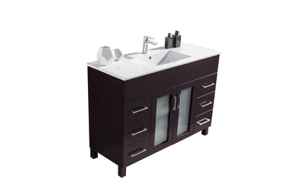 Nova Collection 48" Vanity with Ceramic Basin Countertop