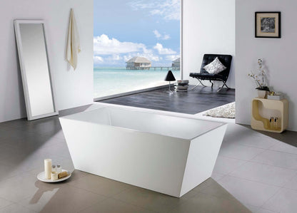 Kube Squadra 67" Freestanding Bathtub