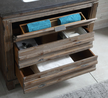 36" Wood Single Sink Vanity with Moon Stone Top