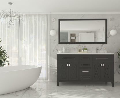 Wimbledon Collection 60" Double Sink Bathroom Vanity