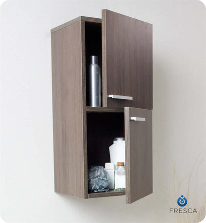 Bathroom Linen Side Cabinet with 2 Storage Areas