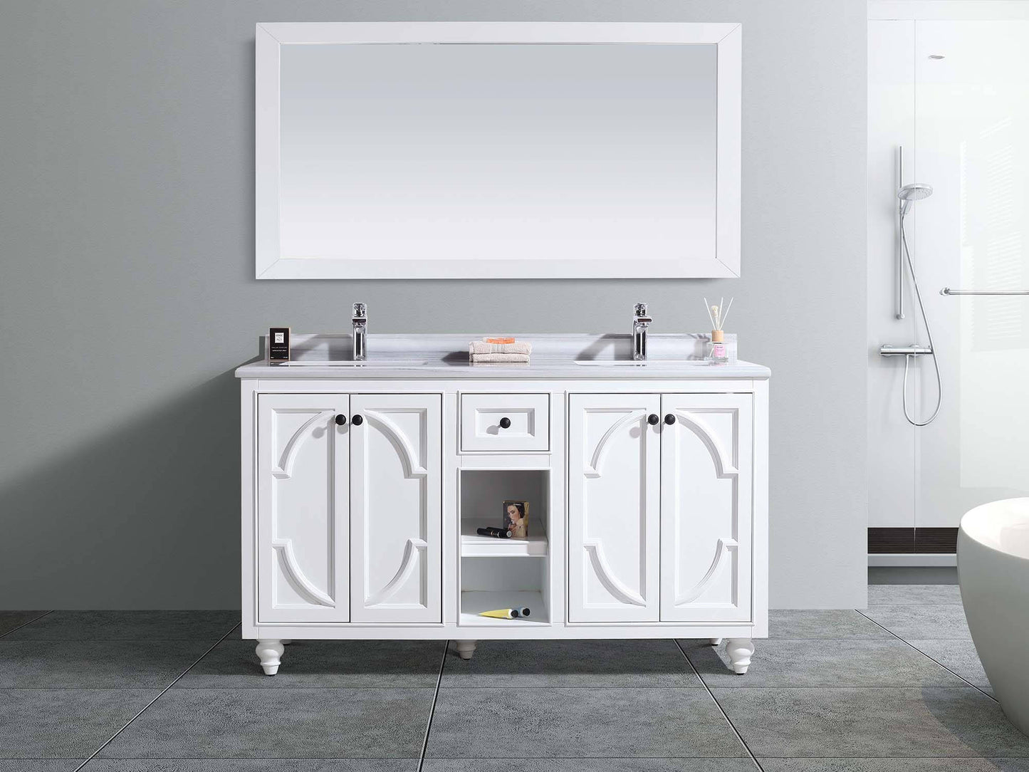 Odyssey Collection 60" Double Sink Vanity