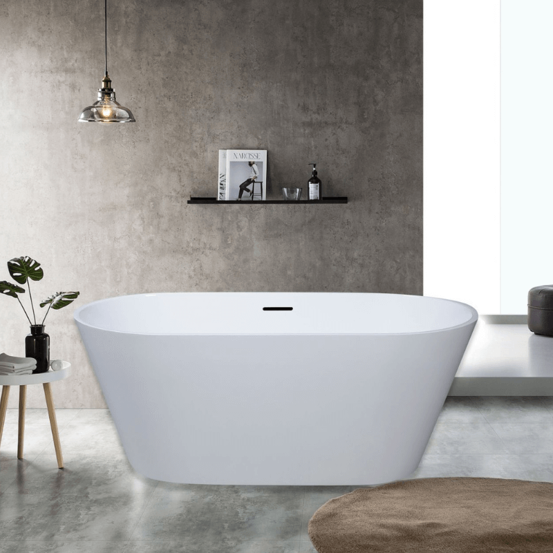 Kube Ovale 59'' Freestanding Bathtub