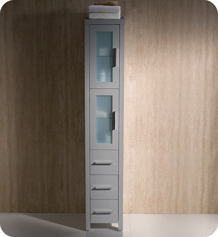 Torino Tall Bathroom Linen Side Cabinet