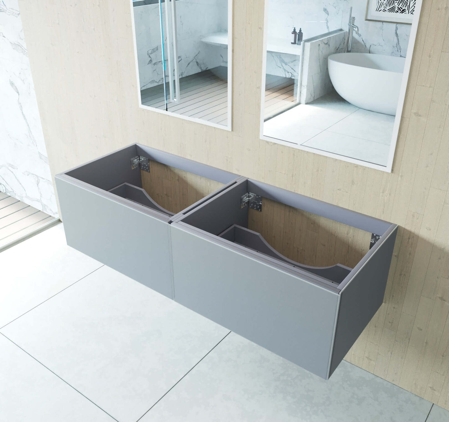 Vitri Collection 60" Double Sink Vanity