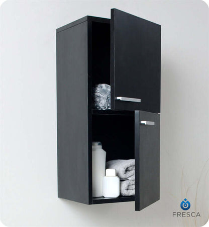 Bathroom Linen Side Cabinet with 2 Storage Areas