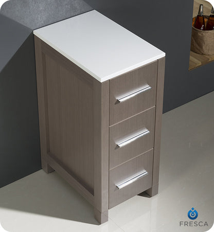 Torino 12" Bathroom Linen Side Cabinet