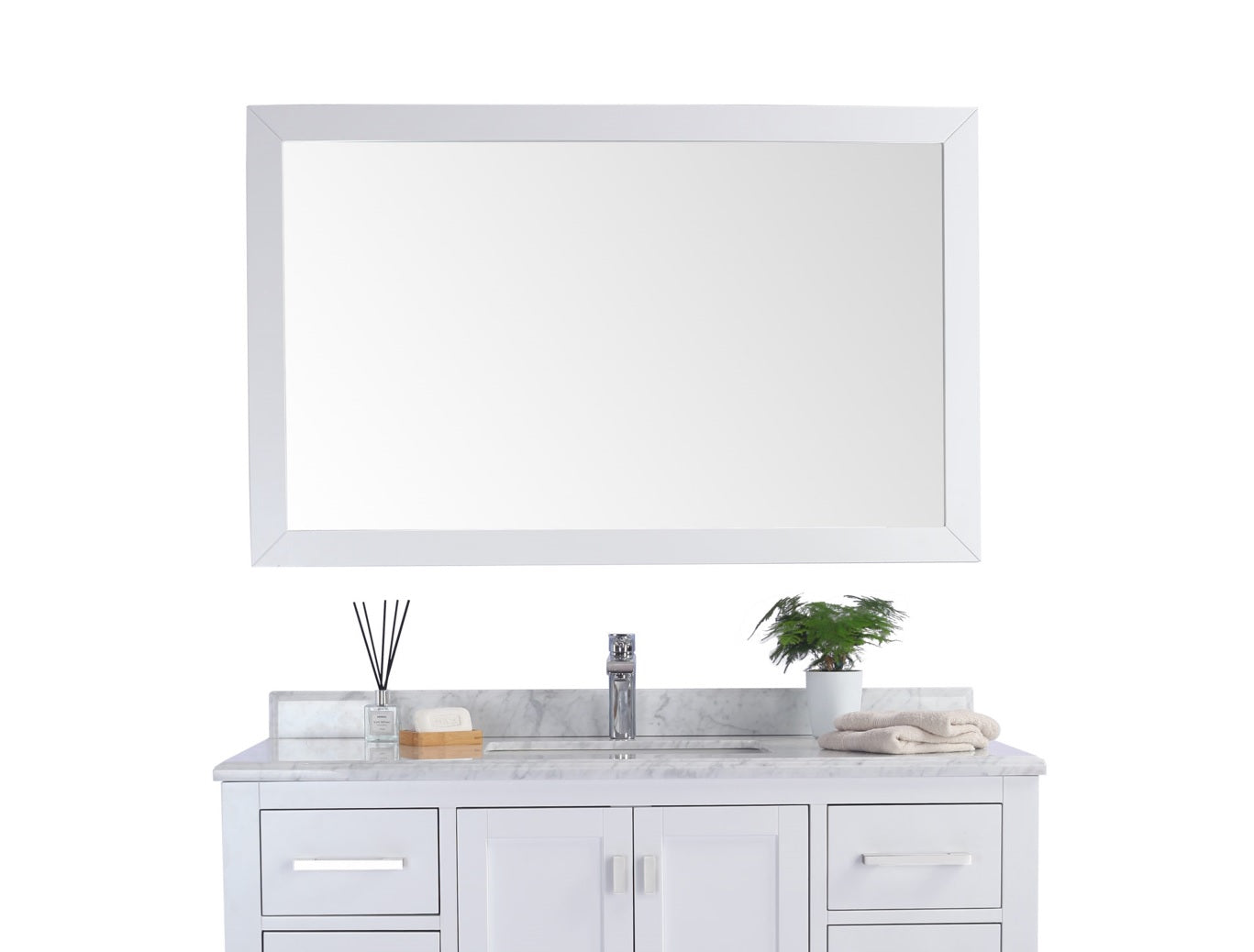 Sterling 48" Framed Rectangular Mirror