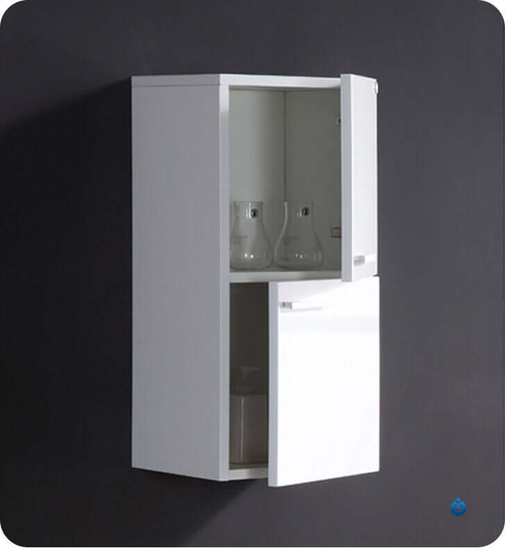 Bathroom Linen Side Cabinet with 2 Storage Areas