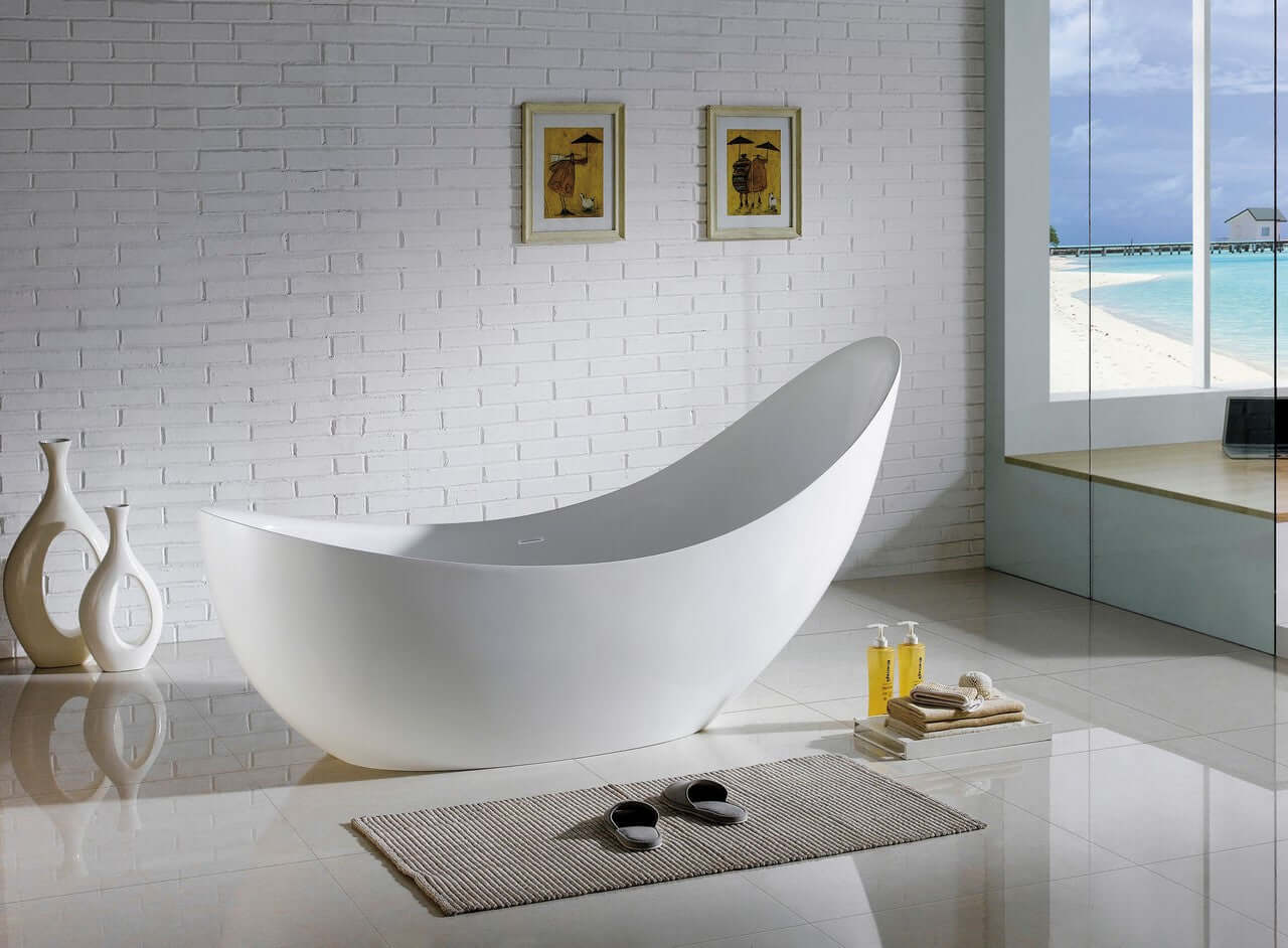 Kube Salto 81'' Freestanding Bathtub