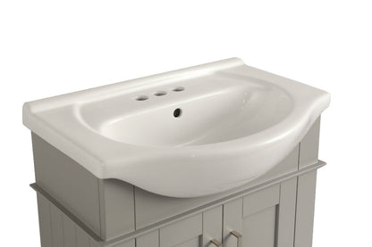 24" Space Saving Single Sink Bathroom Vanity