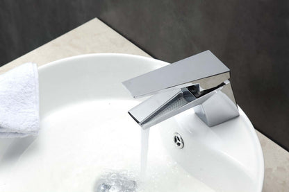 Aqua Siza Single Lever Modern Bathroom Vanity Faucet