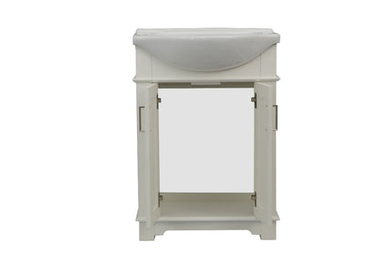 24" Space Saving Single Sink Bathroom Vanity