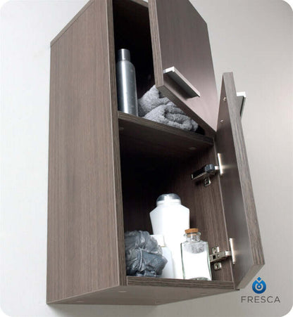 Bathroom Linen Side Cabinet with 2 Storage Areas