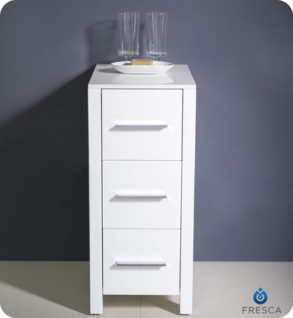 Torino 12" Bathroom Linen Side Cabinet