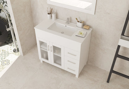 Nova Collection 36" Vanity with Ceramic Basin Countertop