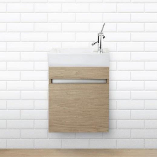 Piccolo 18" Space Saver Wall Mount Bathroom Vanity