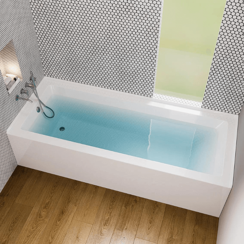 Eviva Nova Alcove 60 in. Acrylic Bathtub with Left Hand Drain