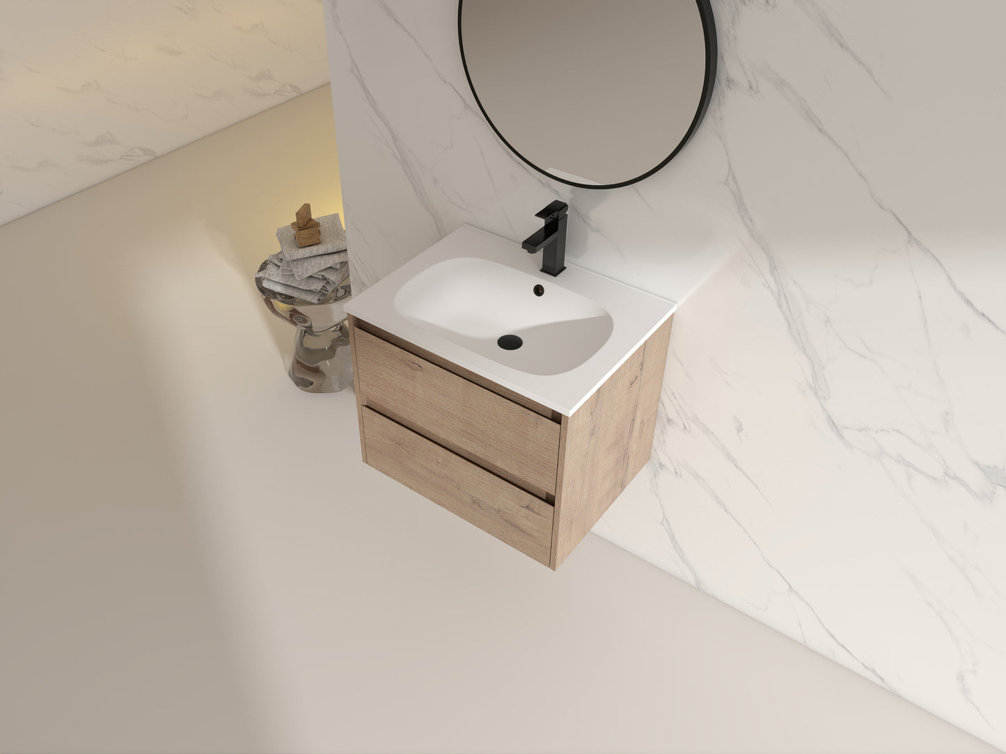 24" Single Sink Floating Vanity