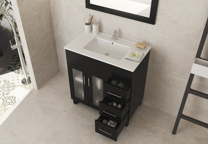 Nova Collection 32" Vanity with Ceramic Basin Countertop