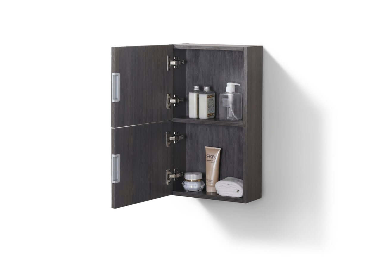 Bliss 14" Wide by 24" Small Bathroom Linen Side Cabinet with 2 Storage Areas