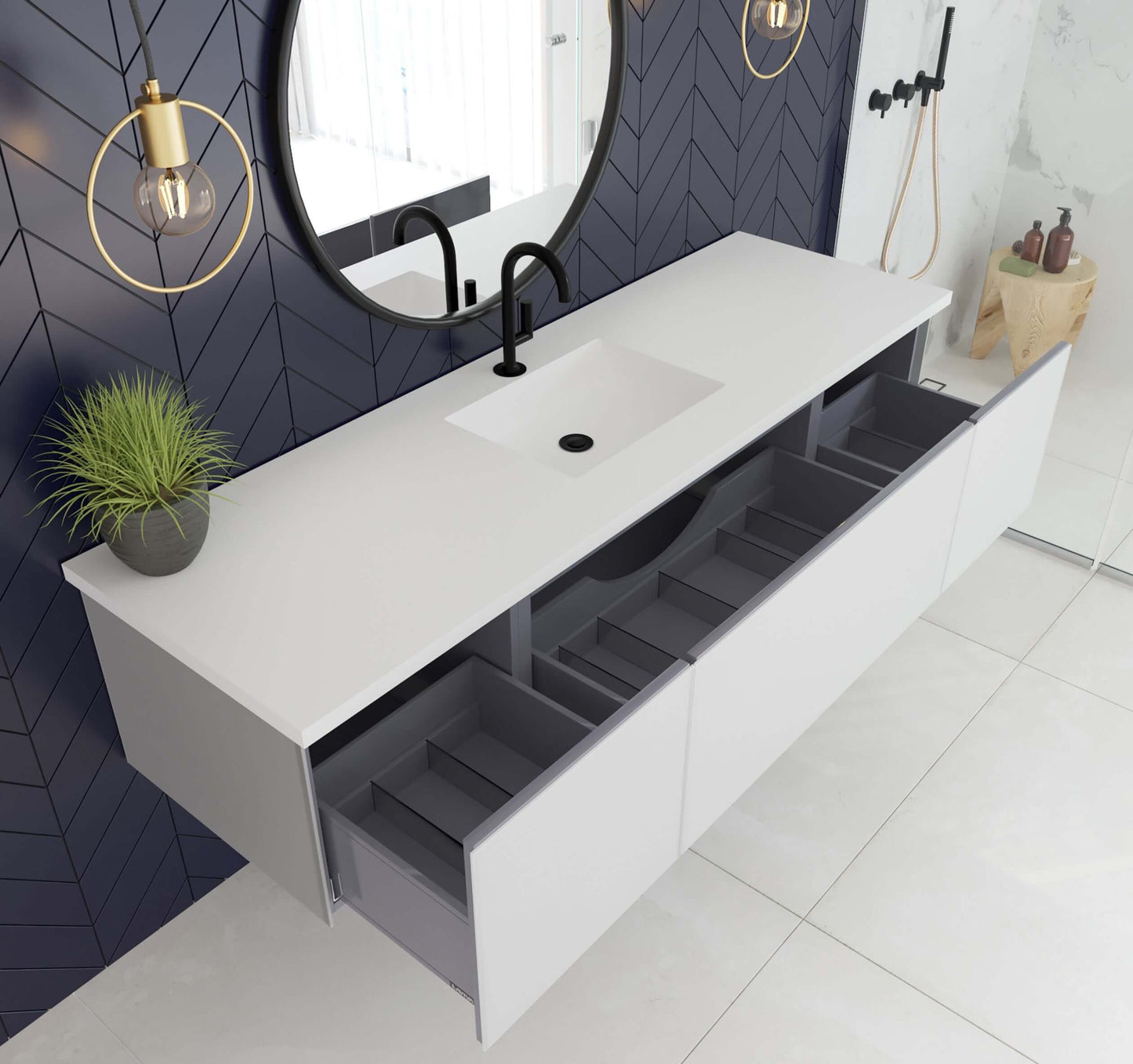 Vitri Collection 72" Vanity