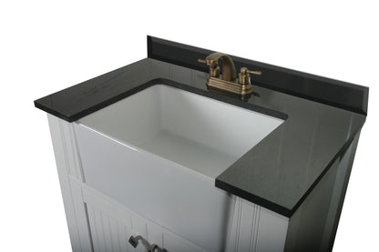 30" Single Sink Bathroom Vanity with Farmhouse Sink