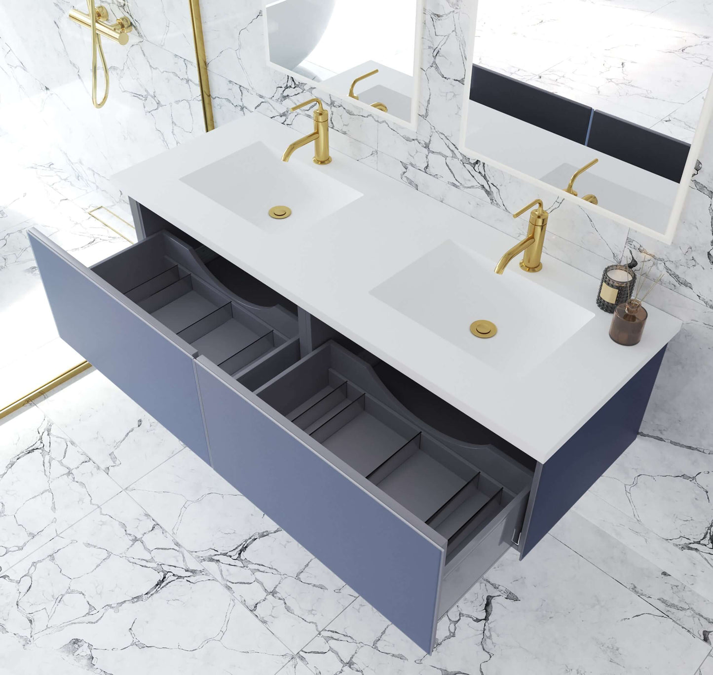 Vitri Collection 60" Double Sink Vanity