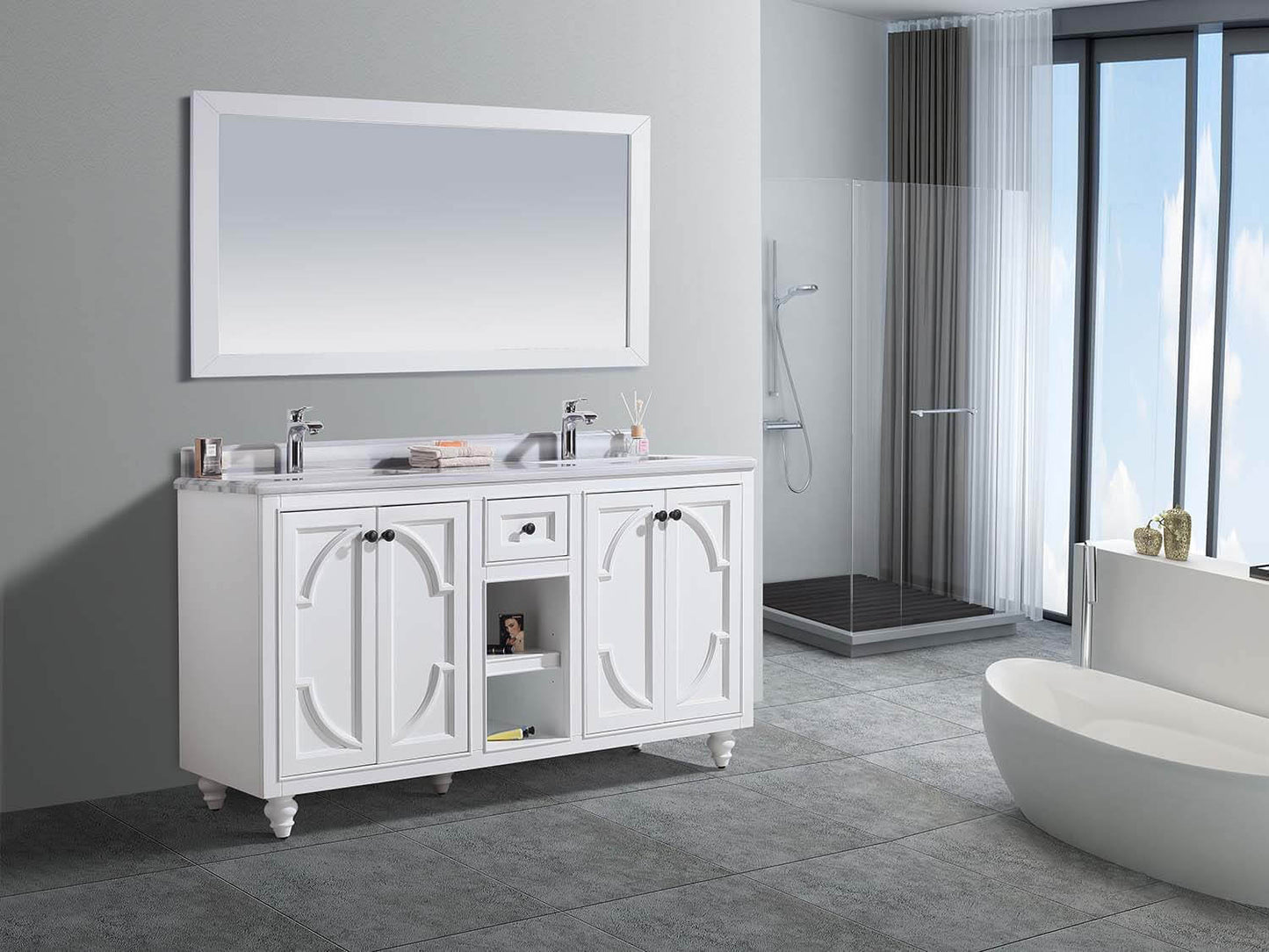 Odyssey Collection 60" Double Sink Vanity