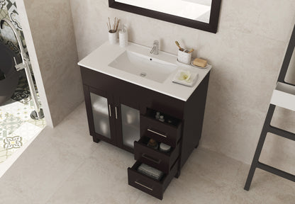 Nova Collection 36" Vanity with Ceramic Basin Countertop