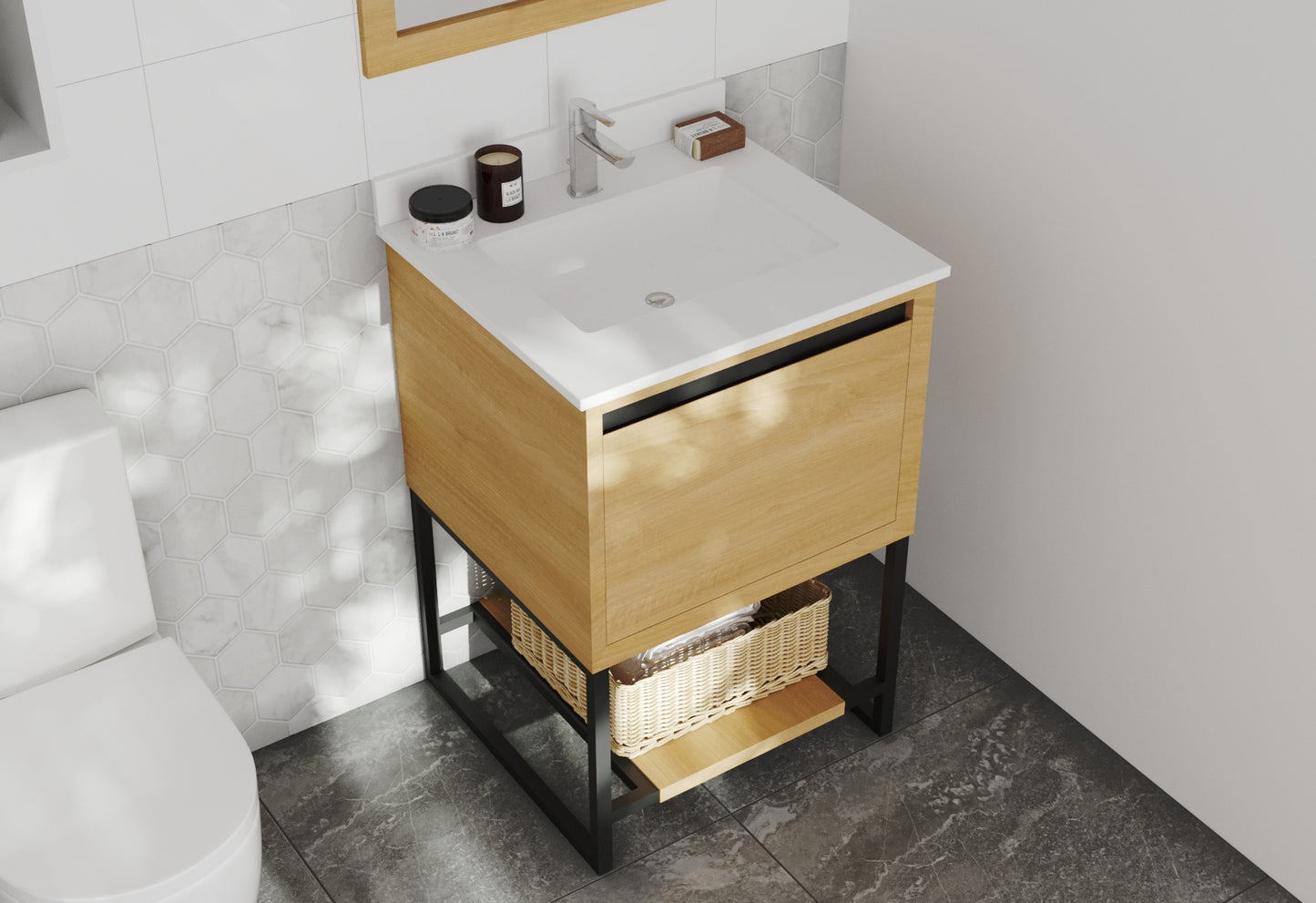 Alto Collection 24" - California White Oak Vanity